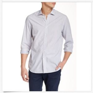 NEW KENT and CURWEN Stripe Classic Fit Shirt XL 42